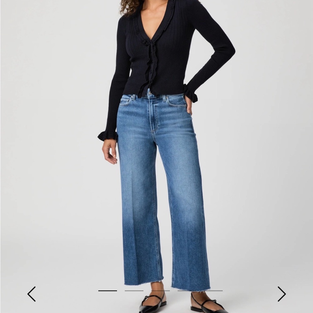 Paige Anessa Wide Leg Jean Size 28 in WESTMINSTER DISTRESSED